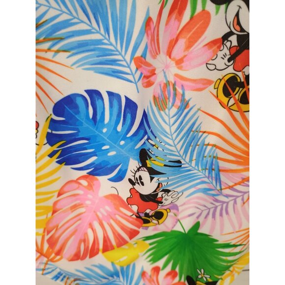 Disney Minnie Mouse One-Piece Tropical Print Swimsuit With Adjustable Straps & R - Picture 10 of 10
